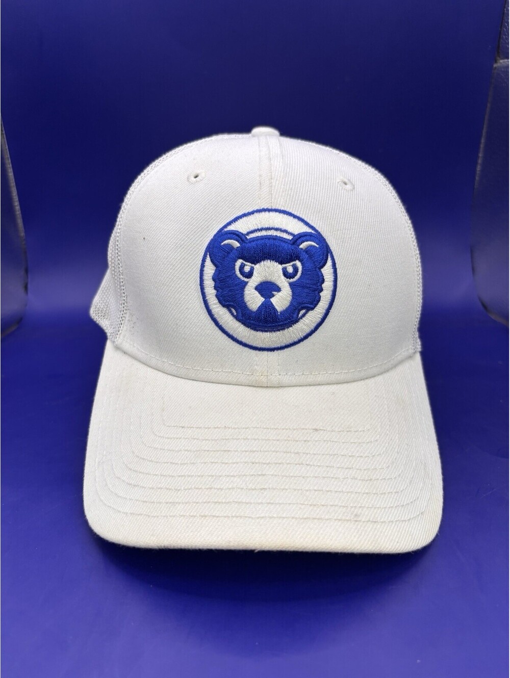 New Era Chicago Cubs White Mesh Back Baseball Cap